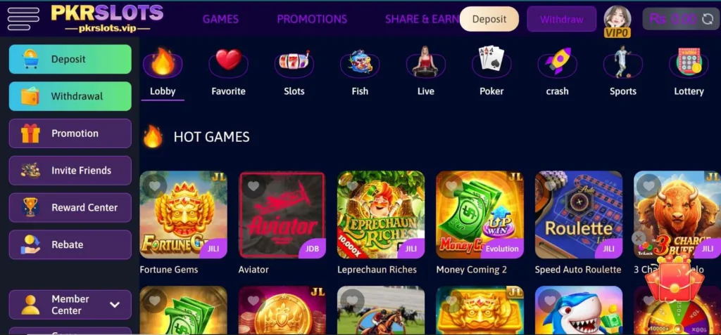 PKR Slots Game
